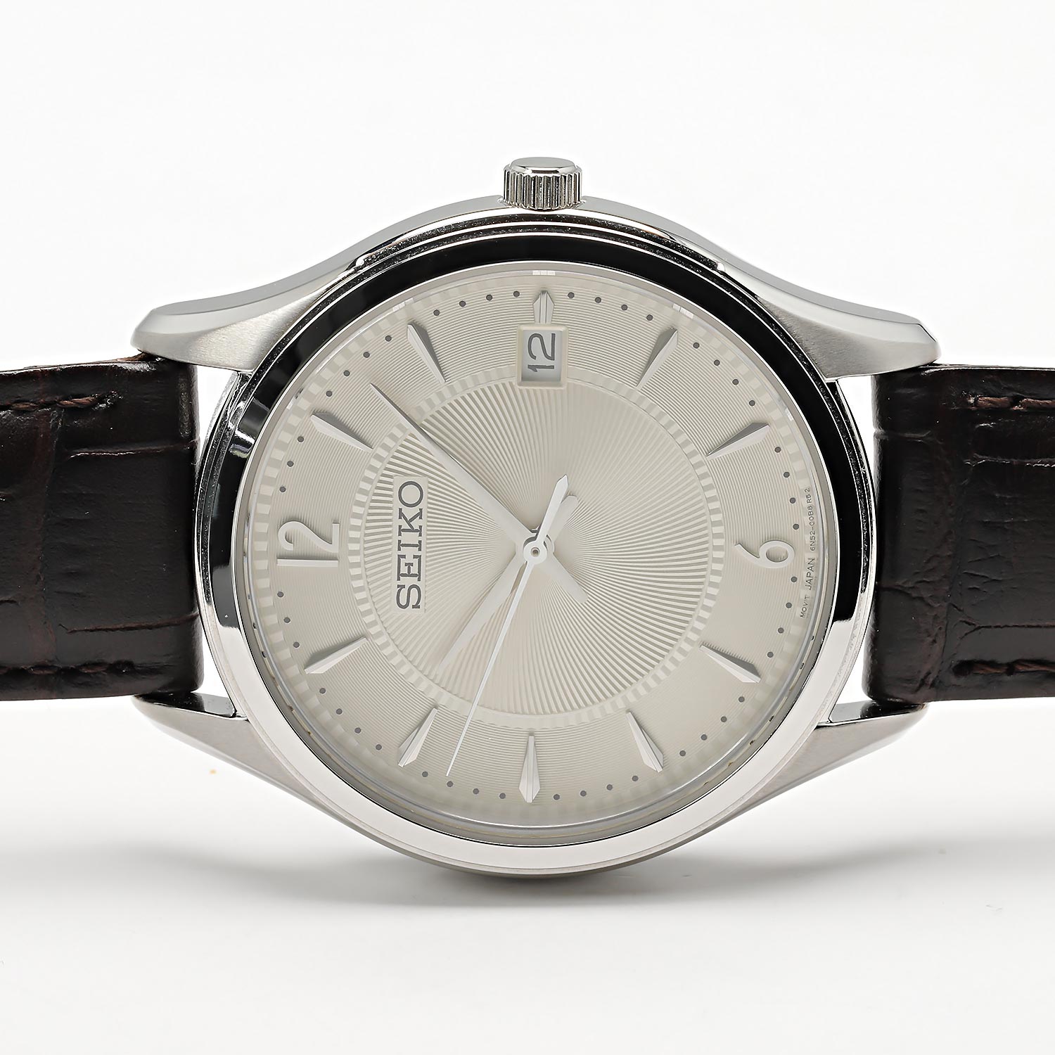 Seiko Analogico SUR421P1, marrone, striscia