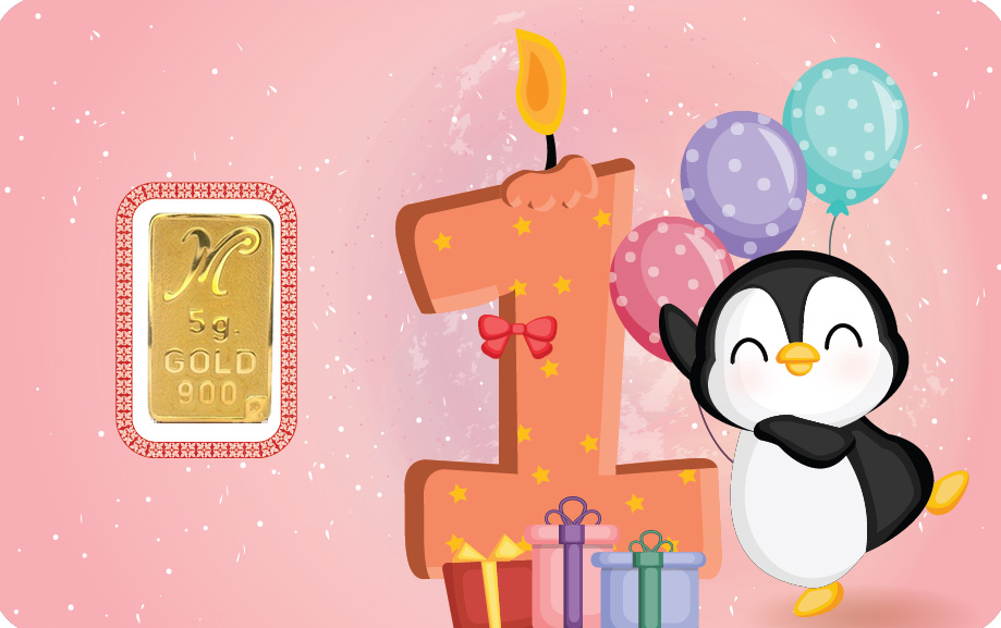 Blister sa zlatnom pločicom 5g