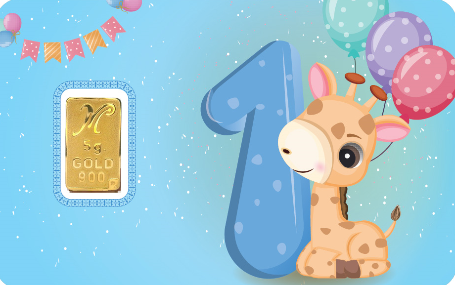 Blister sa zlatnom pločicom 5g